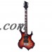 Ktaxon Flame Type Beginner Electric Guitar + Bag Case + Cable + Strap + Picks 3 Colors   